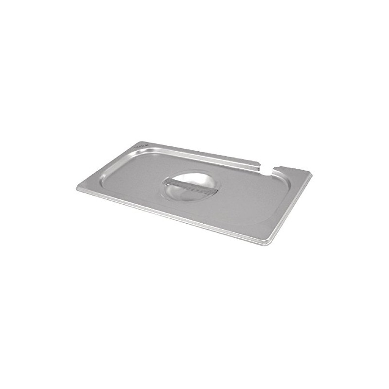 Vogue 12281 Stainless Steel 1/2 Gastronorm Notched Lid Cover Top