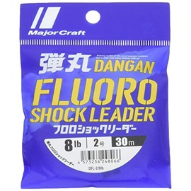 Major Craft (メジャークラフト) Line Bullet Fluoro Shock Leader DFL-2/8lb 2.0号 (8lb) 30m