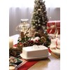 Sweese Large Butter Dish with Lid for Countertop, Porcelain 8oz