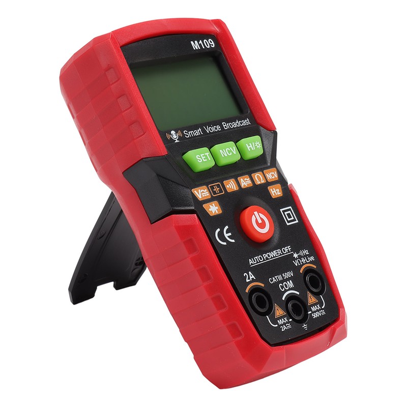 Digital Multimeter English Voice Broadcast Flashlight Backlit Screen Automatic Portable
