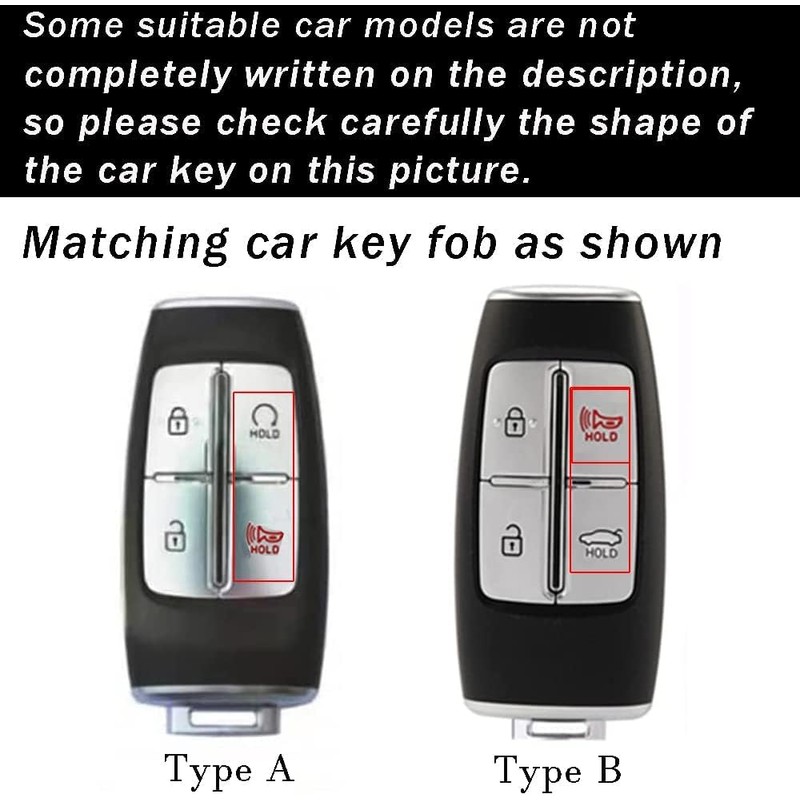 TECART Remote Control Smart Key Fob Case Shell Fit for