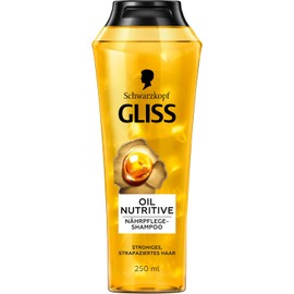 Gliss Shampoo Oil Nutritive (250 ml), Hair Shampoo with Omega 9 & Marula Oil, Nourishing Shampoo for Straw Hair & Damaged Hair Provides Smoothness and Shine
