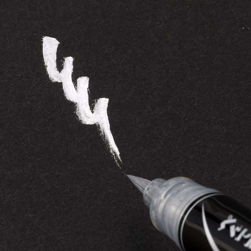 Pentel Brush Pen, Pentel Brush Silver Brush XGFH-Z
