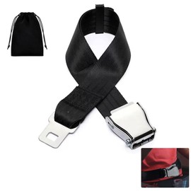 Universal Adjustable Aircraft Safety Belt,25-80cm Adjustable Seat Belt Extension,Airplane Seat Belt Extender for Pregnant Woman,Fat Man or Child