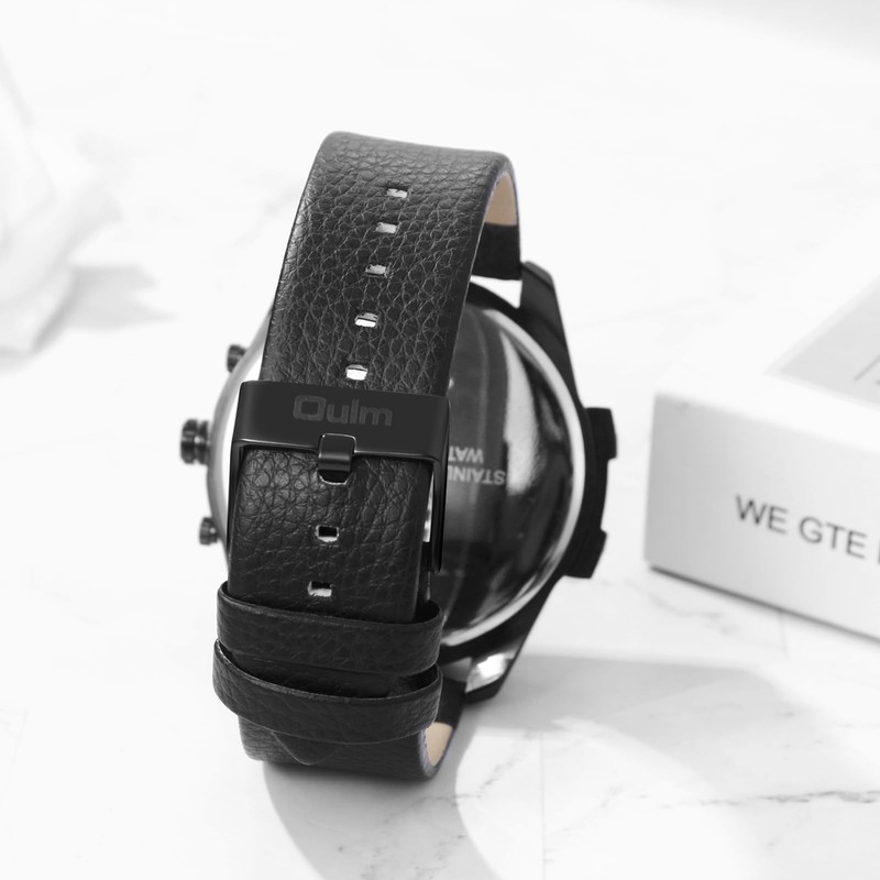 Round Watch Cool Men Men : Multifunction Calendar Compass Exercise