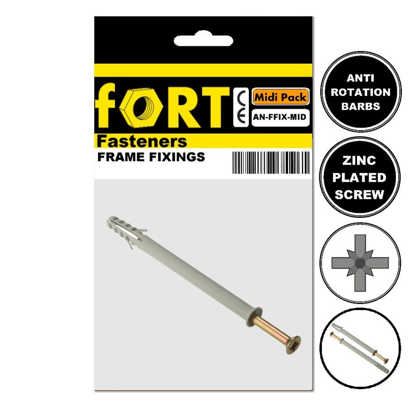 Merriway BH02847 (20 Pcs) Hammer Type Solid Wall Fixing with