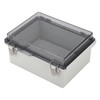 Waterproof Junction Box with Clear Cover, ABS Plastic Hinge Housing,