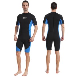 Gimilife Diving Suits for Men and Women, Men's 3 mm Shorty/FullWetsuit Wetsuit Women's Full Body Wetsuit in Cold Water Keep Warm for Diving, Surfing, Snorkelling, Kayaking