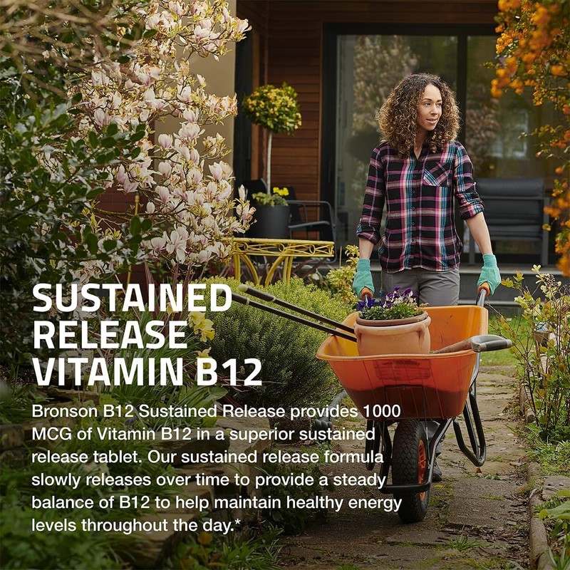 Bronson Vitamin B12 1000 mcg Sustained Release Premium Non GMO