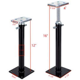 YXGJDP 2 Pack Adjustable Floor Jack,Basement Jack Post Floor Joist Jacks,House Floor Jacks,Telescoping Jack for Temporary Support, Adjustment Range 12"-16"