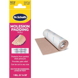 Dr. Scholl's Moleskin Plus Padding Roll 1 Each (Pack of 3)