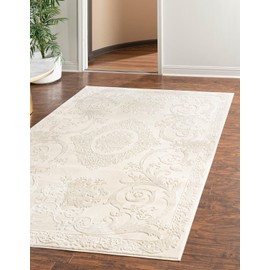 Unique Loom Finsbury Collection Area Rug - Diana (7' x 10' Rectangle, Ivory/ Beige)