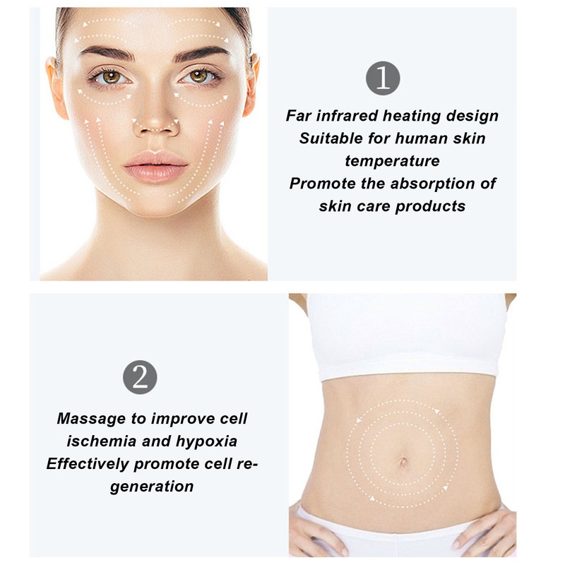 Skin Caring Machine Cold Hot Compress 6 Colors Light Vibration