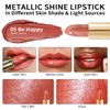 OULAC Lipstick, Metallic Shine Finish, No Grainy Feeling, Long-Lasting Moisturisation,