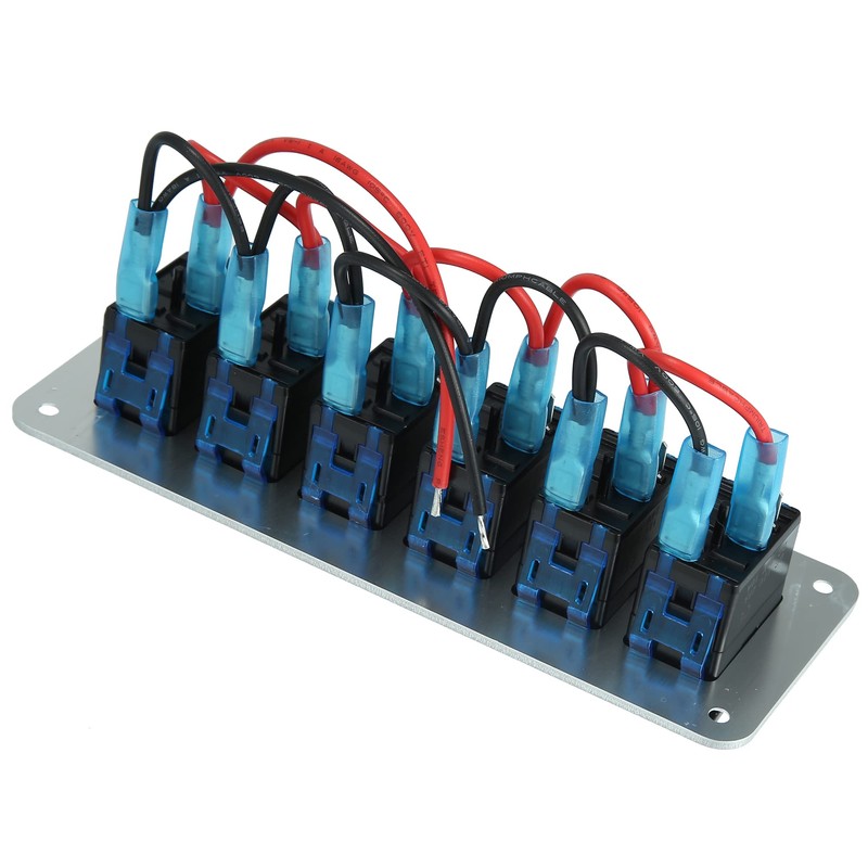 X AUTOHAUX 6 Gang Rocker Switch Panel 3 Pin on