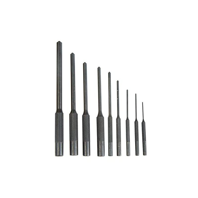 Wheeler Master Roll Pin Punch Set with Dual Sided Hammer,