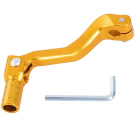 Tunejoy Folding Gear Lever for Motorcycle Folding Gear Lever Made of Aluminium for Off-Road Motorcycles ATV Motocross Dirt Bike Pit Bike 119 x 52 mm Golden