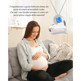 VGWON Muttertag Geschenk, Geschenke für die neue Mama, Frauen-Halskette für Mutter, Schmuck für Weihnachten und Geburtstag für Mama, originelle Geschenke für die werdenden Mütter IT
