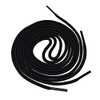 WS UK Round Boot Laces/Shoelaces [100cm, Black]