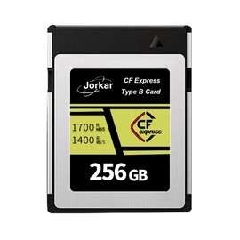 Jorkar CFexpress Type B 256GB Gold Memory Card for Nikon Z6/Z7/Z9/D6/D5/D850/D500 for Canon EOS-1DX/C300/C500/R5 R5C R3, for Panaso GH6/S1/S1R/S1K, DJI Ronin 4D, RAW 8K 4K