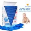 Diaper Pail Refill Bags 34 Bags 1088 Counts Compatible with