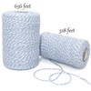 Leecogo Bakers 656ft Light Blue and White Cotton Rope for