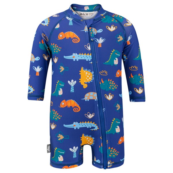 Jan & Jul Quick-Dry Long Sleeve Baby Boy Jumpsuit, UPF