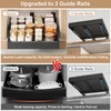 2Pc Pull out Cabinet Organizer,Width (14"-21"),Depth(17"-24") Expandable with 3 Rails,No