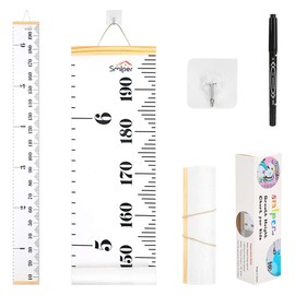 Growth Chart for Kids, Nursery Decor Hanging Ruler, Canvas Height Chart for Baby, Height Measuring Chart for Kids Room Wall Decorations 79"x7.9"