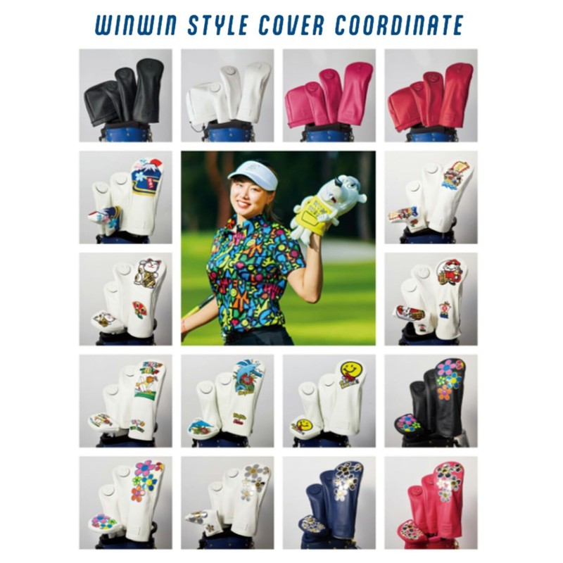 WINWIN STYLE WINWIN-WINN STYLE SPLASH DOLPHIN Putter Cover, Pin Type/Mallet