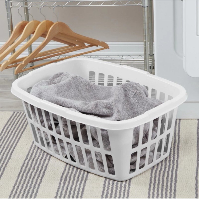 Brightroom Laundry Basket White 1.5bu