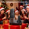 Rechargeable Salt and Pepper Grinder Set, Gravity Electric Salt and