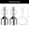 BAYTORY 2Pcs 25mm Keychain Magnet for Testing Brass, Neodymium Anti-Rust