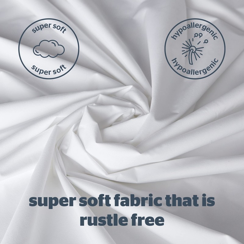 Silentnight Waterproof Mattress Protector – Deep 30cm Fitted Skirt and