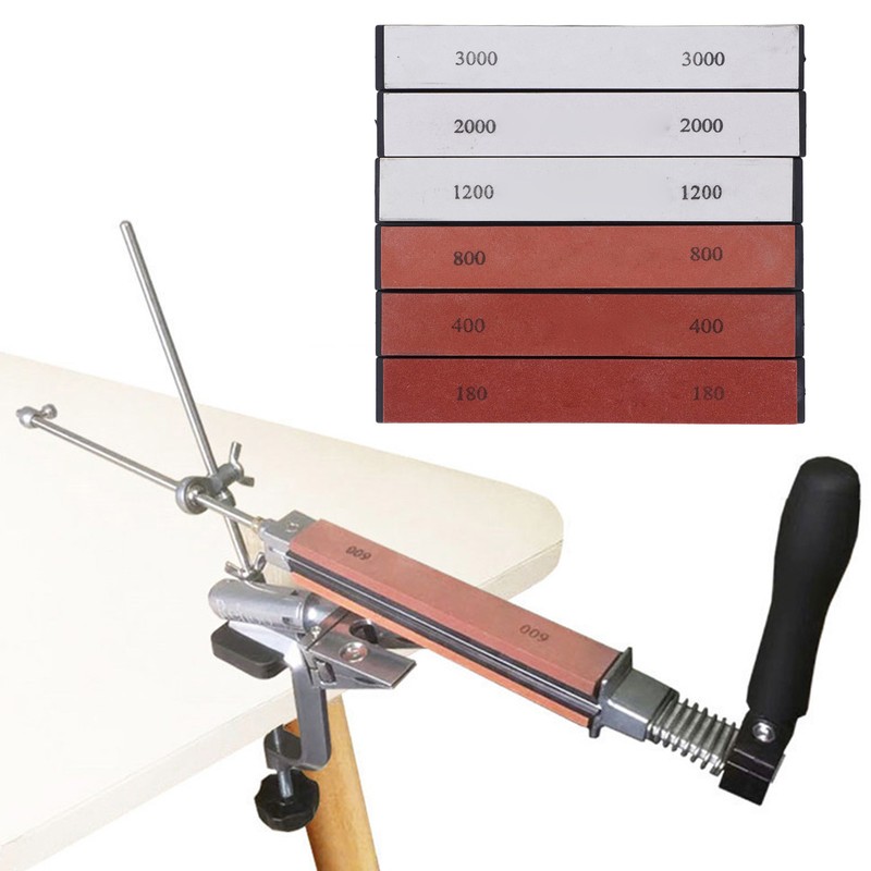 6PCS Knife Sharpening Stone 180 400 800 1200 2000 3000