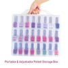 Kissbuty Universal Nail Polish Holder Organizer For 48 Bottles Adjusta