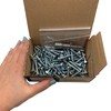 (Pack of 100) DIN 571 Galvanised Steel Hexagon Wood Screws