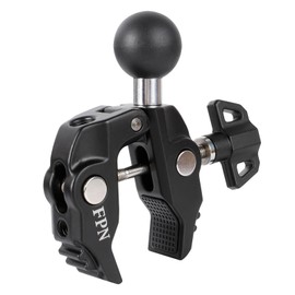 FPN Aluminum Alloy 1" Ball Handlebar Clamp Mount for 0.5-2.0 inch Poles, Compatible with RAM Mounts B Size Double Socket Arm and Motorcycle/Bike Phone Mount