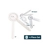 EMI 4 Piece Goniometer Set - 12 inch Goniometer, 6