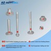 AZ-HAPPYMALL 4Pcs Front Lower Control Arm Camber Adjustment Eccentric Bolt