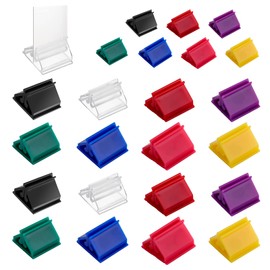 Aster 24 Pieces Plastic Playing Card Stands Multicolor Playing Card Holder Playing Card Holder Board Game Pieces for Game Board Marker Party Favor