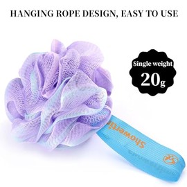 Mini esponja de ducha (paquete de 20) para viajes, esponja de baño portátil, espuma rápida, malla duradera, exfoliación suave para todas las edades, t