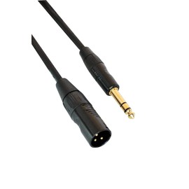 Digiflex HXMS-3 3 Foot Pro Adapter Cable -XLR to TRS Connectors
