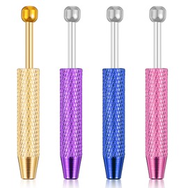 4 Stück Piercing Kugel Aufdreher, Piercingzange für Kugel zum Drehen und Greifer, Juwelier Kleinteile Werkzeug für Schmuckherstellung (Vier Farben)