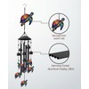 Sea Turtle Wind Chimes, Metal Outdoor Garden Decor, Memorial Gift
