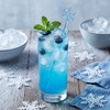 100 Pcs Blue Snowflake Swizzle Sticks Disposable Cocktail Stirrers