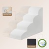 EHEYCIGA Curved Dog Stairs Ramp for High Beds 19.7" H,