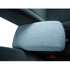 Auto Console Covers- Fits The Toyota Land Cruiser 2002-2007 Center Console Armrest Cover Fleece Fabric - Light Gray