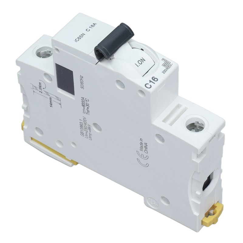Miniature Circuit Breaker 1P Residual Current Isolator DIN Rail Mount