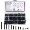 425 Piece M4 Screws Set, Allen Screws Nuts Set, Black